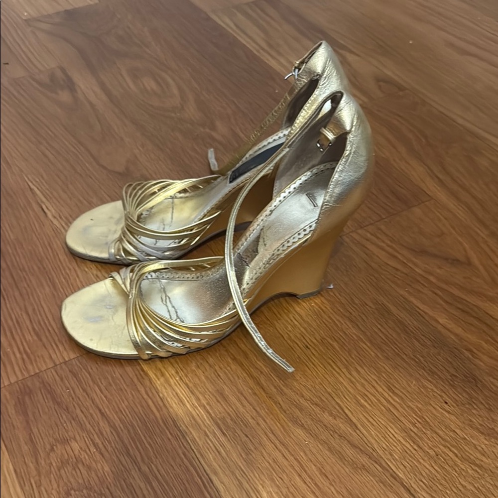 Elegant Gold Women's Heels